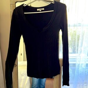 Joah Brown Henley tee long sleeve worn once and hand washed